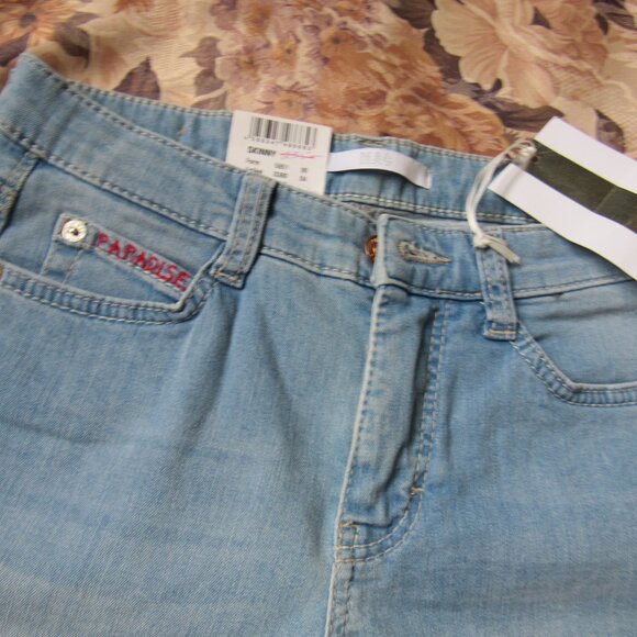 Mac Women Jeans, Blue, waist 27in, inseam 27in, cotton, Skinny - Picture 2 of 9